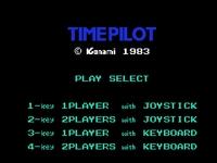 une photo d'Ã©cran de Time Pilot sur MSX